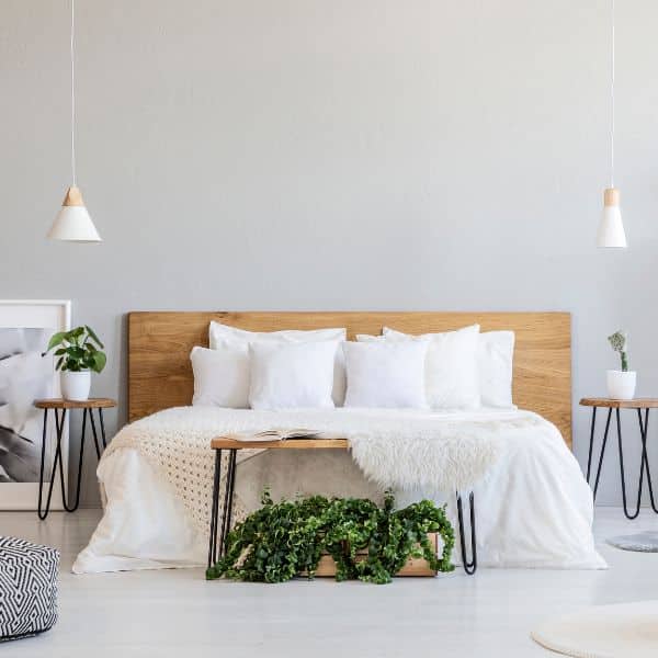 A clean bedroom in Minneapolis MN cleaned by a professional house cleaning company.